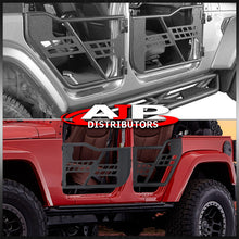 Load image into Gallery viewer, For 2007-2018 Jeep Wrangler JK 4-Door Front & Rear Off-Road Steel Tubular Doors Textured Black