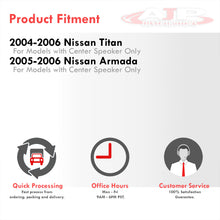 Load image into Gallery viewer, Nissan Titan 2004-2006 / Nissan Armada 2005-2006 Interior Dashboard Center Radio HVAC Panel Bezel Gray (With Center Speaker)
