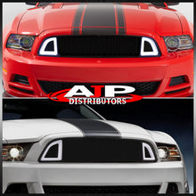 Load image into Gallery viewer, For 2013-2014 Ford Mustang S197-II Facelifted (Will Not Fit Shelby Models) Front Upper Honeycomb Mesh Grille with Sequential LED DRL Accent Vent Lights