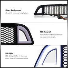 Load image into Gallery viewer, For 2013-2014 Ford Mustang S197-II Facelifted (Will Not Fit Shelby Models) Front Upper Honeycomb Mesh Grille with Sequential LED DRL Accent Vent Lights