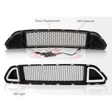 Load image into Gallery viewer, For 2015-2017 Ford Mustang S550 Front Upper Honeycomb Mesh Grille with LED DRL Accent Vent Lights