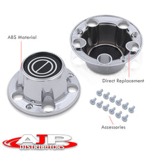 Load image into Gallery viewer, Ford F150 Bronco 1980-1996 4-Piece Wheel Hub Center Caps Chrome With Black Center