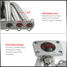 Load image into Gallery viewer, Toyota Supra MK3 1986-1992 1JZGTE 2.5L T04B Stainless Steel Turbo Manifold