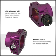 Load image into Gallery viewer, D/B/F/H-Series 68mm Throttle Body Plate Purple w/ Chrome Gate