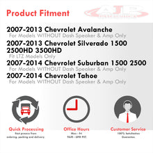 Load image into Gallery viewer, Chevrolet Avalanche Silverado Suburban Tahoe 2007-2014 / GMC Sierra Yukon 2007-2014 Interior Dashboard Full Cover Overlay Cap Black