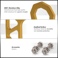 Load image into Gallery viewer, Universal 10mm Rear Tow Hook Kit Gold (Pass-JDM Style)