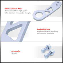 Load image into Gallery viewer, Universal 10mm Rear Tow Hook Kit Silver (Pass-JDM Style)