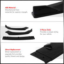 Load image into Gallery viewer, Honda Fit 2018-2020 3-Piece Style Front Bumper Lip Gloss Black