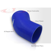 Load image into Gallery viewer, 2.5&quot; 45 Degree Silicone Coupler Blue
