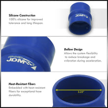 Load image into Gallery viewer, 3.25" Straight Bellow Silicone Coupler Blue