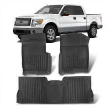 Load image into Gallery viewer, Ford F150 SuperCrew 2010-2014 All Weather Guard 3D Floor Mat Liner (Without Manual Transfer Case Shifter)