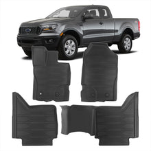 Load image into Gallery viewer, Ford Ranger Crew Cab 2019-2022 All Weather Guard 3D Floor Mat Liner