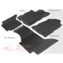 Load image into Gallery viewer, Ford Ranger Crew Cab 2019-2022 All Weather Guard 3D Floor Mat Liner