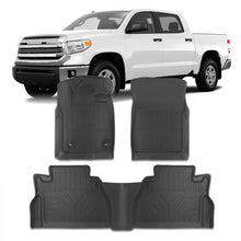 Load image into Gallery viewer, Toyota Tundra Double / CrewMax Cab 2014-2021 All Weather Guard 3D Floor Mat Liner