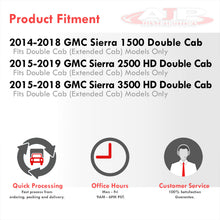 Load image into Gallery viewer, Chevrolet Silverado 1500 2014-2018 / Silverado 2500HD 3500HD 2015-2019 / GMC Sierra 1500 2014-2018 / Sierra 2500HD 3500HD 2015-2019 All Weather Guard 3D Floor Mat Liner (Double & Extended Cab Models Only)