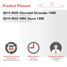 Load image into Gallery viewer, Chevrolet Silverado 1500 2019-2022 / GMC Sierra 1500 2019-2022 All Weather Guard 3D Floor Mat Liner (Crew Cab Models Only)