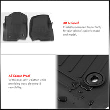 Load image into Gallery viewer, Ford F250 F350 F450 Super Duty Crew Cab 2017-2022 All Weather Guard 3D Floor Mat Liner (Models With Carpet Flooring & Rear Under-Seat Storage)