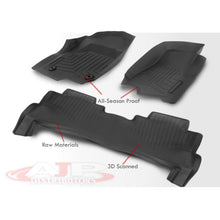 Load image into Gallery viewer, Ford F250 F350 F450 Super Duty Crew Cab 2017-2022 All Weather Guard 3D Floor Mat Liner (Models With Carpet Flooring & Rear Under-Seat Storage)