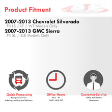 Load image into Gallery viewer, Chevrolet Silverado LS LT WT 2007-2013 / GMC Sierra SL SLE 2007-2013 Interior Dashboard Full Cover Overlay Cap Black
