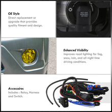 Load image into Gallery viewer, Honda CR-V 2005-2006 Front Fog Lights Yellow Len (Includes Switch & Wiring Harness)