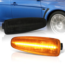 Load image into Gallery viewer, Mitsubishi Lancer X 2008-2017 / Lancer Sportback 2008-2019 / Outlander 2007-2013 / Mirage 2014-2020 Front Amber Sequential LED Side Marker Lights Smoke Len