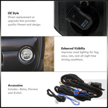 Load image into Gallery viewer, Toyota Tacoma 2005-2011 / Tundra 2007-2013 Front Fog Lights Clear Len (Includes Switch & Wiring Harness)