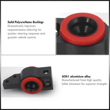 Load image into Gallery viewer, Volkswagen Passat B6 B7 2006-2010 / CC 2009-2017 / Tiguan 2009-2017 Front Lower Control Arm Black with Red Polyurethane Bushings