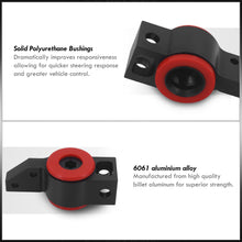 Load image into Gallery viewer, Volkswagen Jetta MK5 2006-2010 / Golf MK6 2010-2014 / Rabbit 2006-2009 Front Lower Control Arm Black with Red Polyurethane Bushings
