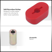 Load image into Gallery viewer, Volkswagen MK4 Jetta 1998-2005 / Golf 1997-2003 / Audi A3 1996-2003 / TT 1999-2006 Front Dog Bone Engine Motor Mount Black with Red Polyurethane Bushing