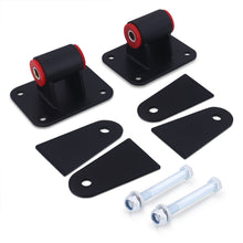 Load image into Gallery viewer, Chevrolet GMC LS LS1 LS2 LS3 LS6 LS7 Universal Conversion Swap Engine Motor Mount Black with Red Polyurethane Bushing
