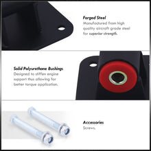 Load image into Gallery viewer, Chevrolet GMC LS LS1 LS2 LS3 LS6 LS7 Universal Conversion Swap Engine Motor Mount Black with Red Polyurethane Bushing