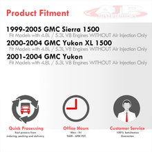 Load image into Gallery viewer, Chevrolet Silverado 1500 1999-2006 / Avalanche 1500 2002-2005 / Suburban Tahoe 1500 2000-2004 / GMC Sierra 1999-2006 / Yukon XL 2001-2004 / 4.8L 5.3L V8 Stainless Steel Shorty Exhaust Header (Without Air Injection Models Only)