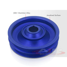 Load image into Gallery viewer, Acura Honda B-Series B16 B17 B18 B20 Underdrive Harmonic Balancer Crank Shaft Case Pulley Blue (B20 Requires Shorter Belt)