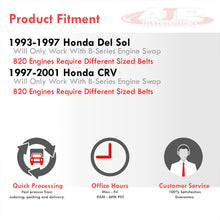 Load image into Gallery viewer, Acura Honda B-Series B16 B17 B18 B20 Underdrive Harmonic Balancer Crank Shaft Case Pulley Red (B20 Requires Shorter Belt)
