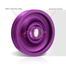 Load image into Gallery viewer, Acura Honda B-Series B16 B17 B18 B20 Underdrive Harmonic Balancer Crank Shaft Case Pulley Purple (B20 Requires Shorter Belt)
