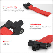 Load image into Gallery viewer, JDM Sport Universal M12 Tow Hook Strap Red