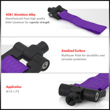 Load image into Gallery viewer, JDM Sport Universal M12 Tow Hook Strap Purple