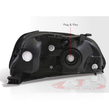 Load image into Gallery viewer, Honda Civic 1999-2000 Factory Style Headlights Chrome Housing Smoke Len Clear Reflector