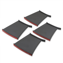 Load image into Gallery viewer, Subaru Impreza WRX STI 2002-2007 4-Piece Add On Trunk Spoiler Wing Stabilizer Support Black