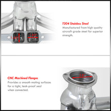 Load image into Gallery viewer, Chrysler Dodge Plymouth Mopar 383-440 Big Block BB V8 1959-1978 Stainless Steel Shorty Exhaust Header