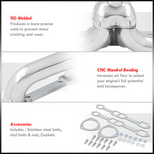 Load image into Gallery viewer, Chrysler Dodge Plymouth Mopar 383-440 Big Block BB V8 1959-1978 Stainless Steel Shorty Exhaust Header