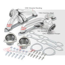 Load image into Gallery viewer, Chrysler Dodge Plymouth Mopar 383-440 Big Block BB V8 1959-1978 Stainless Steel Shorty Exhaust Header