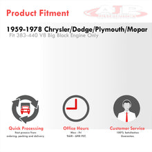 Load image into Gallery viewer, Chrysler Dodge Plymouth Mopar 383-440 Big Block BB V8 1959-1978 Stainless Steel Shorty Exhaust Header