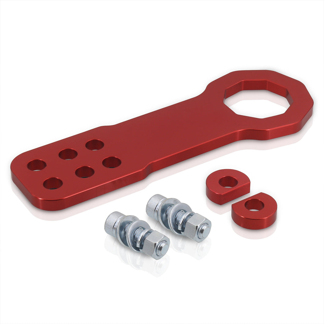 Universal 10mm Front Tow Hook Kit Red (Pass-JDM Style)