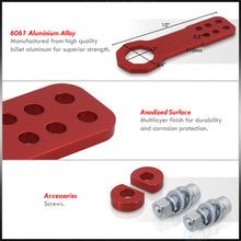 Load image into Gallery viewer, Universal 10mm Front Tow Hook Kit Red (Pass-JDM Style)