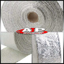 Load image into Gallery viewer, Universal for Car 2" 30FT Header Exhaust Heat Shield Insulated Wrap Tape Cover (Silver) - Turbo Manifold Pipe Downpipe Motorcycles Trucks JDM