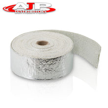 Load image into Gallery viewer, Universal for Car 2" 30FT Header Exhaust Heat Shield Insulated Wrap Tape Cover (Silver) - Turbo Manifold Pipe Downpipe Motorcycles Trucks JDM