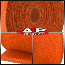 Load image into Gallery viewer, Universal for Car 2" 30FT Header Exhaust Heat Shield Insulated Wrap Tape Cover (Orange) - Turbo Manifold Pipe Downpipe Motorcycles Trucks JDM