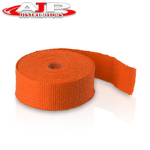 Load image into Gallery viewer, Universal for Car 2" 30FT Header Exhaust Heat Shield Insulated Wrap Tape Cover (Orange) - Turbo Manifold Pipe Downpipe Motorcycles Trucks JDM