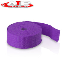 Load image into Gallery viewer, Universal for Car 2" 30FT Header Exhaust Heat Shield Insulated Wrap Tape Cover (Purple) - Turbo Manifold Pipe Downpipe Motorcycles Trucks JDM